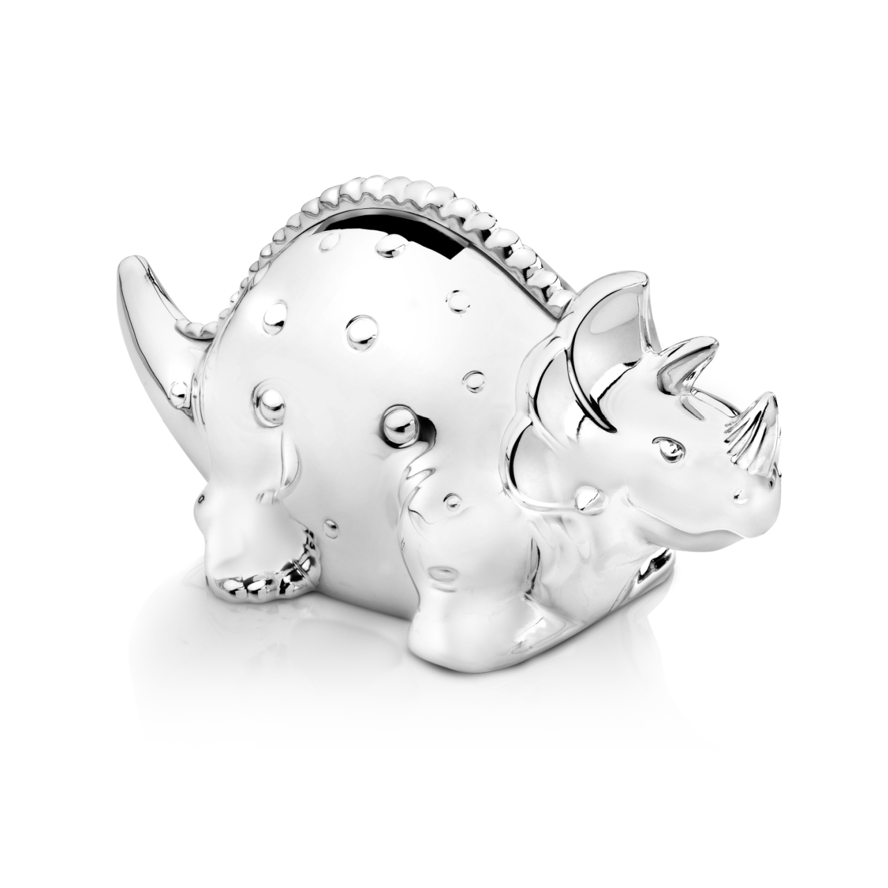 Silver Dinosaur Coin Bank | Maison Birks